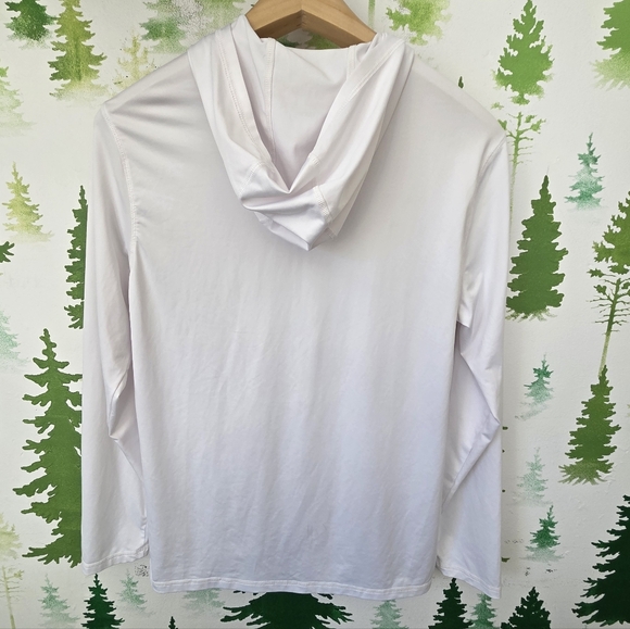 Adidas Men's White Hoodie Long Sleeve - Picture 2 of 6